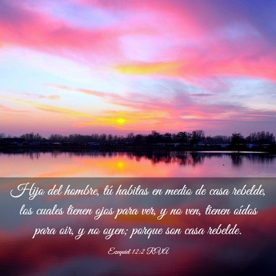 Picture 03 - Ezequiel 12:2 RVA - Hijo del hombre, tú habitas en medio de casa - Bible Verse Picture