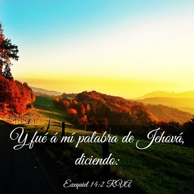 Picture 03 - Ezequiel 14:2 RVA - Y fué á mí palabra de Jehová, - Bible Verse Picture