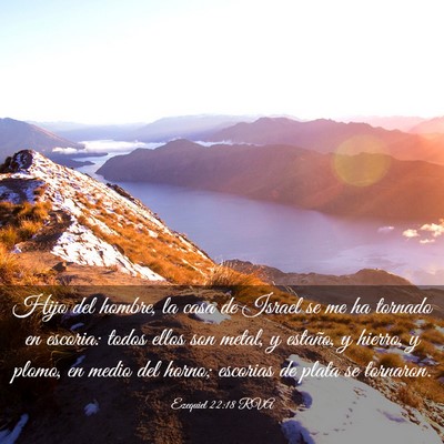Picture 03 - Ezequiel 22:18 RVA - Hijo del hombre, la casa de Israel se me ha - Bible Verse Picture