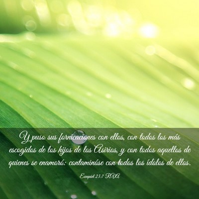 Picture 03 - Ezequiel 23:7 RVA - Y puso sus fornicaciones con ellos, con todos los - Bible Verse Picture