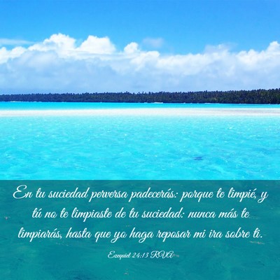 Picture 03 - Ezequiel 24:13 RVA - En tu suciedad perversa padecerás: porque te - Bible Verse Picture