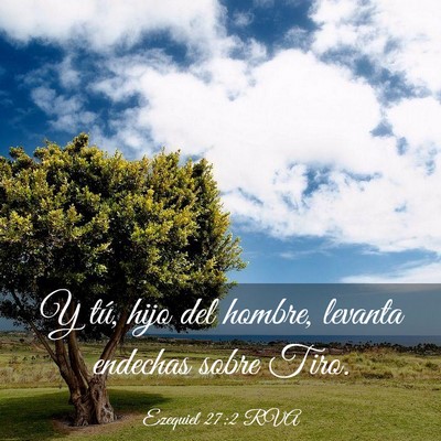 Picture 03 - Ezequiel 27:2 RVA - Y tú, hijo del hombre, levanta endechas sobre - Bible Verse Picture