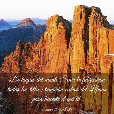 Picture 03 - Ezequiel 27:5 RVA - De hayas del monte Senir te fabricaron todas las - Bible Verse Picture