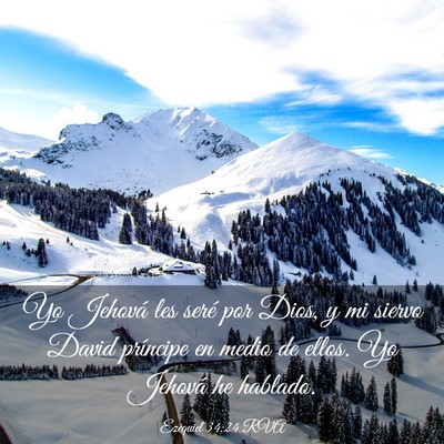 Picture 03 - Ezequiel 34:24 RVA - Yo Jehová les seré por Dios, y mi siervo David - Bible Verse Picture