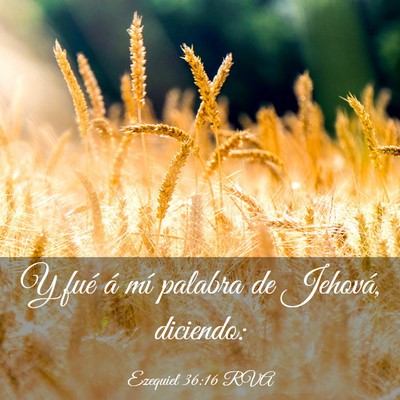 Picture 03 - Ezequiel 36:16 RVA - Y fué á mí palabra de Jehová, - Bible Verse Picture