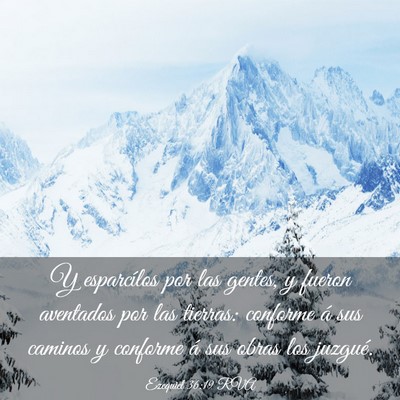 Picture 03 - Ezequiel 36:19 RVA - Y esparcílos por las gentes, y fueron aventados - Bible Verse Picture
