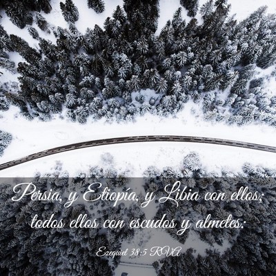 Picture 03 - Ezequiel 38:5 RVA - Persia, y Etiopía, y Libia con ellos; todos - Bible Verse Picture