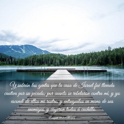 Picture 03 - Ezequiel 39:23 RVA - Y sabrán las gentes que la casa de Israel fué - Bible Verse Picture