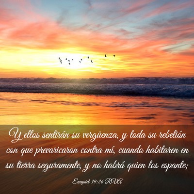 Picture 03 - Ezequiel 39:26 RVA - Y ellos sentirán su vergüenza, y toda su - Bible Verse Picture