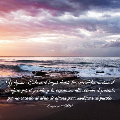 Picture 03 - Ezequiel 46:20 RVA - Y díjome: Este es el lugar donde los sacerdotes - Bible Verse Picture