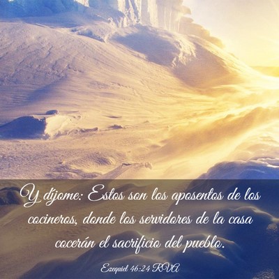 Picture 03 - Ezequiel 46:24 RVA - Y díjome: Estos son los aposentos de los - Bible Verse Picture