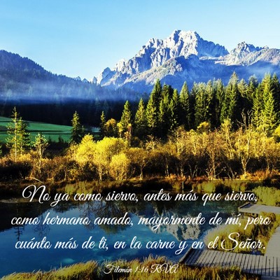 Picture 03 - Filemón 1:16 RVA - No ya como siervo, antes más que siervo, como - Bible Verse Picture