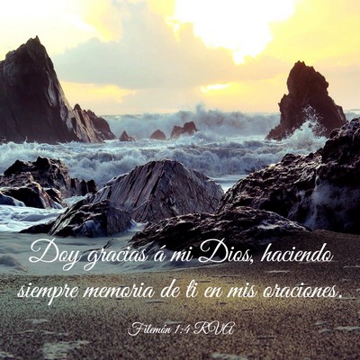 Picture 03 - Filemón 1:4 RVA - Doy gracias á mi Dios, haciendo siempre memoria - Bible Verse Picture