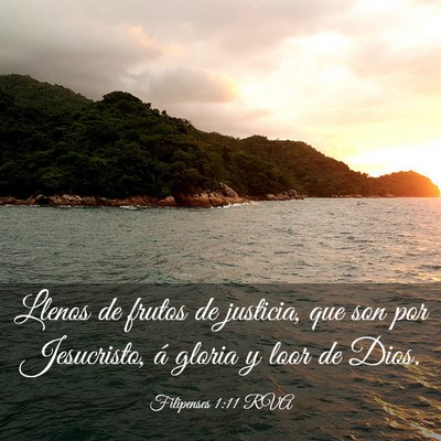 Picture 03 - Filipenses 1:11 RVA - Llenos de frutos de justicia, que son por - Bible Verse Picture