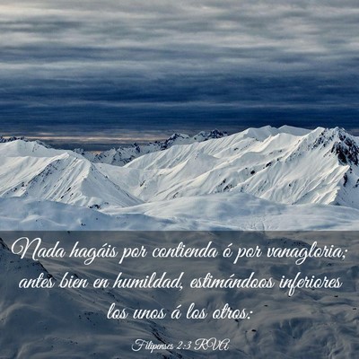 Picture 03 - Filipenses 2:3 RVA - Nada hagáis por contienda ó por vanagloria; - Bible Verse Picture