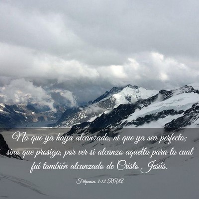 Picture 03 - Filipenses 3:12 RVA - No que ya haya alcanzado, ni que ya sea perfecto; - Bible Verse Picture
