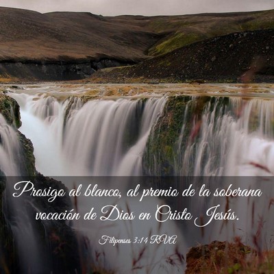 Picture 03 - Filipenses 3:14 RVA - Prosigo al blanco, al premio de la soberana - Bible Verse Picture
