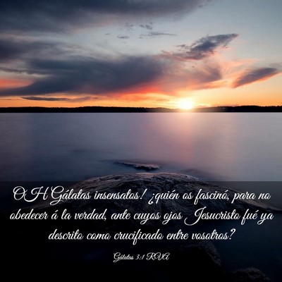 Picture 03 - Gálatas 3:1 RVA - OH Gálatas insensatos! ¿quién os fascinó, - Bible Verse Picture