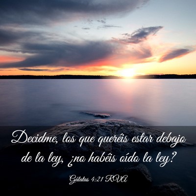 Picture 03 - Gálatas 4:21 RVA - Decidme, los que queréis estar debajo de la ley, - Bible Verse Picture
