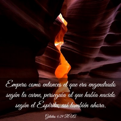 Picture 03 - Gálatas 4:29 RVA - Empero como entonces el que era engendrado según - Bible Verse Picture