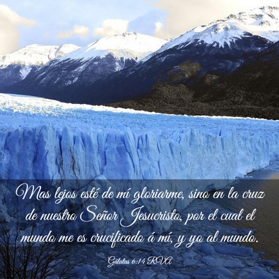Picture 03 - Gálatas 6:14 RVA - Mas lejos esté de mí gloriarme, sino en la cruz - Bible Verse Picture