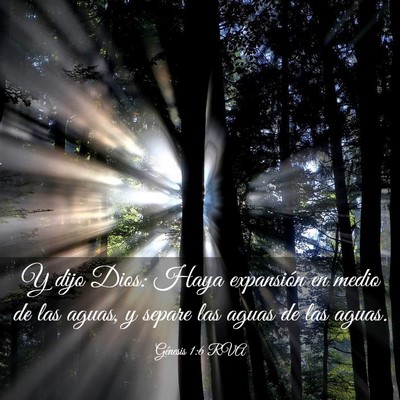 Picture 03 - Génesis 1:6 RVA - Y dijo Dios: Haya expansión en medio de las - Bible Verse Picture
