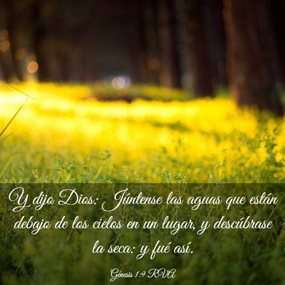 Picture 03 - Génesis 1:9 RVA - Y dijo Dios: Júntense las aguas que están - Bible Verse Picture