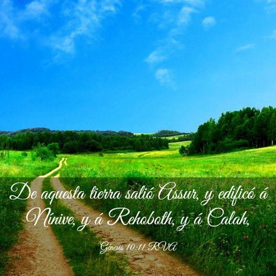 Picture 03 - Génesis 10:11 RVA - De aquesta tierra salió Assur, y edificó á - Bible Verse Picture