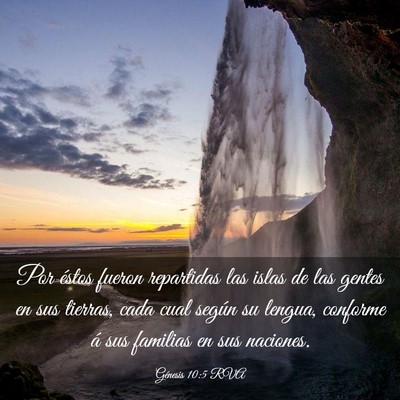 Picture 03 - Génesis 10:5 RVA - Por éstos fueron repartidas las islas de las - Bible Verse Picture