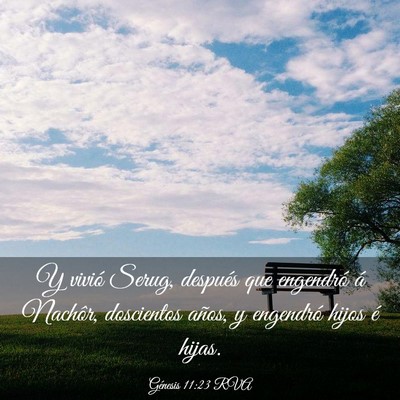 Picture 03 - Génesis 11:23 RVA - Y vivió Serug, después que engendró á - Bible Verse Picture