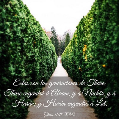 Picture 03 - Génesis 11:27 RVA - Estas son las generaciones de Thare: Thare - Bible Verse Picture