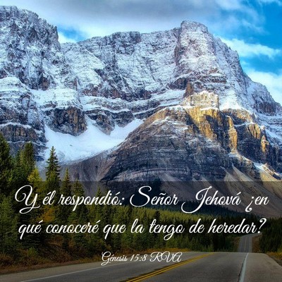 Picture 03 - Génesis 15:8 RVA - Y él respondió: Señor Jehová ¿en qué - Bible Verse Picture
