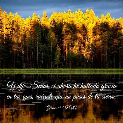 Picture 03 - Génesis 18:3 RVA - Y dijo: Señor, si ahora he hallado gracia en tus - Bible Verse Picture