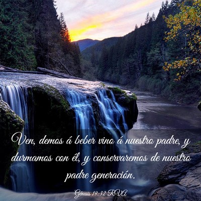 Picture 03 - Génesis 19:32 RVA - Ven, demos á beber vino á nuestro padre, y - Bible Verse Picture