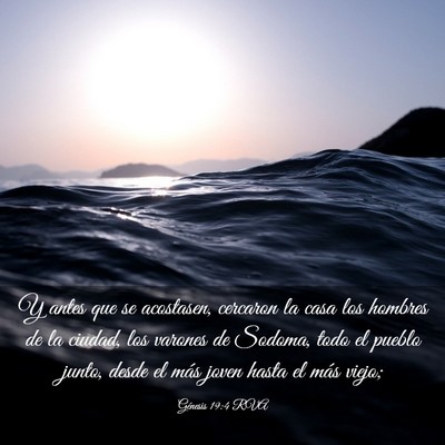 Picture 03 - Génesis 19:4 RVA - Y antes que se acostasen, cercaron la casa los - Bible Verse Picture