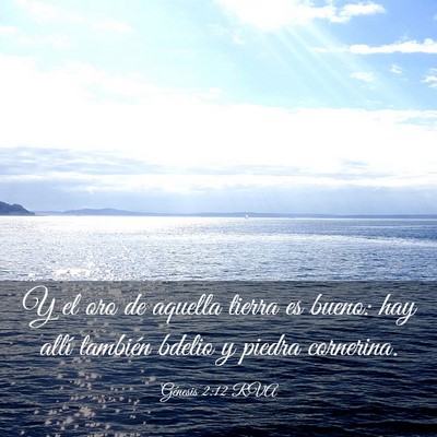 Picture 03 - Génesis 2:12 RVA - Y el oro de aquella tierra es bueno: hay allí - Bible Verse Picture