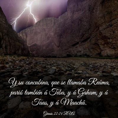 Picture 03 - Génesis 22:24 RVA - Y su concubina, que se llamaba Reúma, parió - Bible Verse Picture
