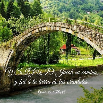 Picture 03 - Génesis 29:1 RVA - Y SIGUIO Jacob su camino, y fué á la tierra de - Bible Verse Picture