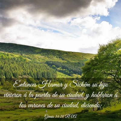 Picture 03 - Génesis 34:20 RVA - Entonces Hamor y Sichêm su hijo vinieron á la - Bible Verse Picture