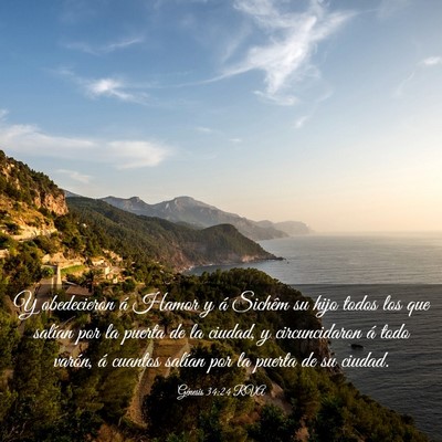 Picture 03 - Génesis 34:24 RVA - Y obedecieron á Hamor y á Sichêm su hijo todos - Bible Verse Picture