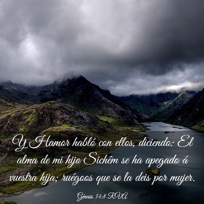 Picture 03 - Génesis 34:8 RVA - Y Hamor habló con ellos, diciendo: El alma de mi - Bible Verse Picture