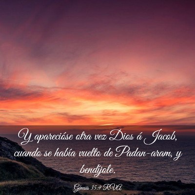 Picture 03 - Génesis 35:9 RVA - Y aparecióse otra vez Dios á Jacob, cuando se - Bible Verse Picture