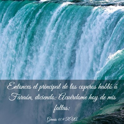 Picture 03 - Génesis 41:9 RVA - Entonces el principal de los coperos habló á - Bible Verse Picture