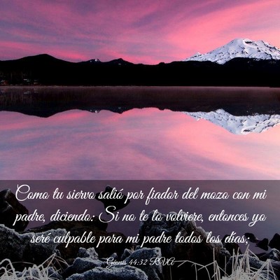 Picture 03 - Génesis 44:32 RVA - Como tu siervo salió por fiador del mozo con mi - Bible Verse Picture