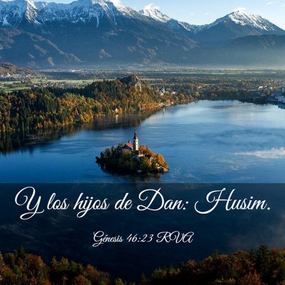 Picture 03 - Génesis 46:23 RVA - Y los hijos de Dan: - Bible Verse Picture