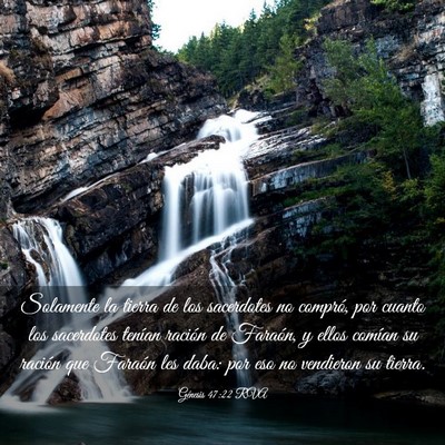 Picture 03 - Génesis 47:22 RVA - Solamente la tierra de los sacerdotes no compró, - Bible Verse Picture