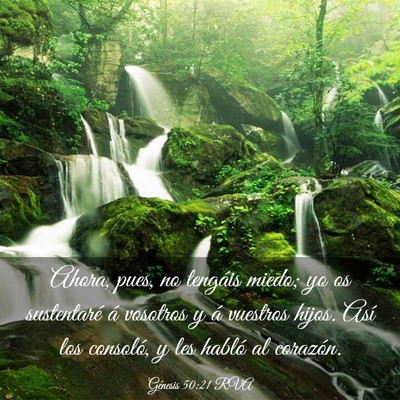 Picture 03 - Génesis 50:21 RVA - Ahora, pues, no tengáis miedo; yo os sustentaré - Bible Verse Picture