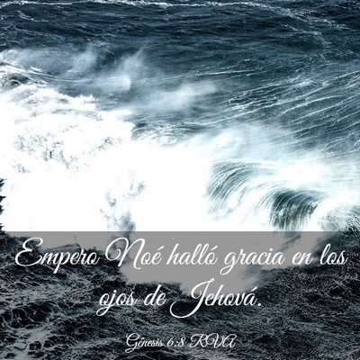 Picture 03 - Génesis 6:8 RVA - Empero Noé halló gracia en los ojos de - Bible Verse Picture