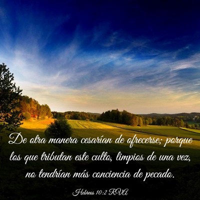 Picture 03 - Hebreos 10:2 RVA - De otra manera cesarían de ofrecerse; porque los - Bible Verse Picture
