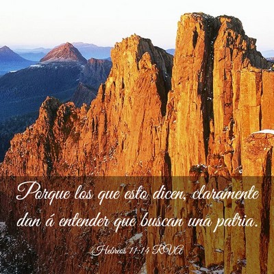 Picture 03 - Hebreos 11:14 RVA - Porque los que esto dicen, claramente dan á - Bible Verse Picture